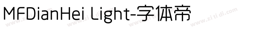 MFDianHei Light字体转换